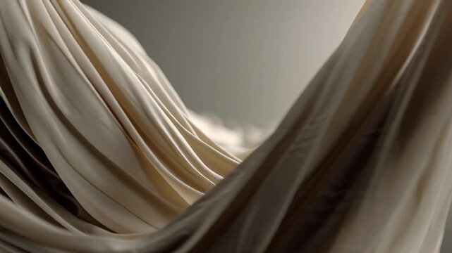 Soft Flowing Fabric with Gentle Folds and Smooth Texture