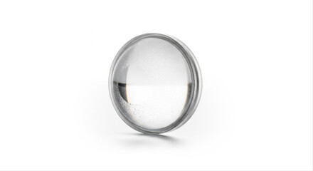 Frayed cleaning pad with textured surface isolated on white background, showcasing intricate fabric detail and soft edges