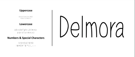 Delmora is an Stylish handwritten typography featuring graceful curves and organic flow. Perfect for logos, quotes, feminine branding, editorial layouts, and luxury design projects seeking a natural h © Vector Hall