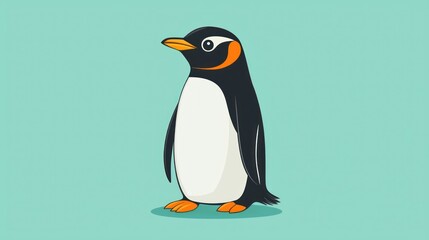 Fototapeta premium Cute cartoon penguin illustration (15)