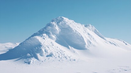 Snow Covered Mountain Peak &ndash; Winter Landscape Nature Photography
