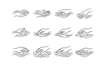 Obraz premium Simple gentle image drift light eddy soft generation motion icon ripple vector