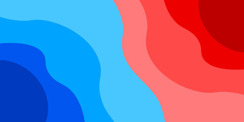 Abstract wave vector background. Cyclone meets an anticyclone. Weather concept with cold Arctic front and warm tropical front. EPS 10 © Svetlana