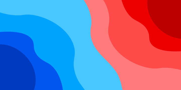 Abstract wave vector background. Cyclone meets an anticyclone. Weather concept with cold Arctic front and warm tropical front. EPS 10