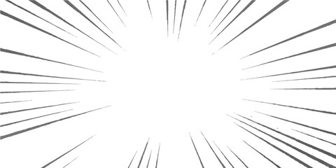 A black and white abstract vector design featuring a nature inspired dandelion explosion pattern with light rays and a glass texture burst