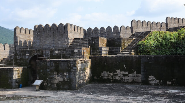 Fortress of Junagadh Fort With Walkway, Junagadh, Gujarat, India.