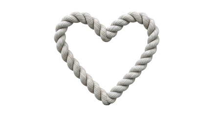 Obraz premium Heart Shape Formed by Thick Rope