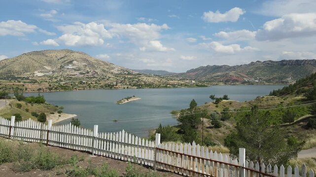 Aerial View of Duhok Dam in Kurdistan.