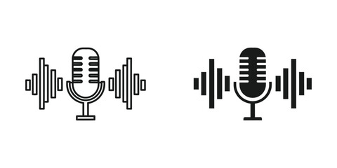 Microphone Soundwave Audio Recording Broadcast