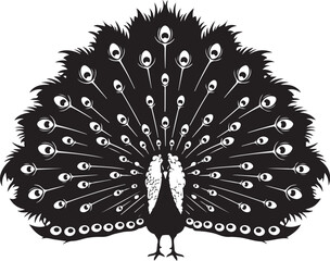 Elegant Black Floral Mandala Silhouette Vector Design