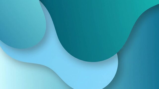 Abstract Blue Wave Motion Graphics.