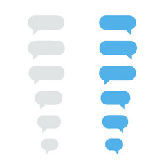 Obraz premium set of bubble message