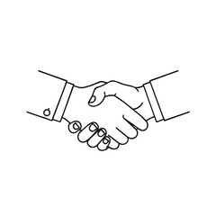 Fototapeta premium hand shake vector illustration