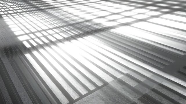 Abstract grayscale pattern of parallel lines and shadows
