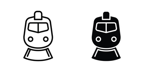 Train Icon Transportation Symbol Commercial Vector © vactor guru