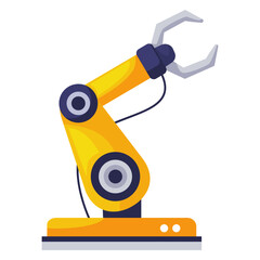 Robotic Arm Industrial Vector