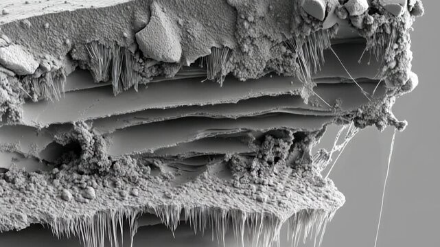 Microscopic layered structure
