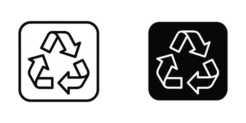 Obraz premium Recycle Symbol Icon Environmental Sustainability Commerce