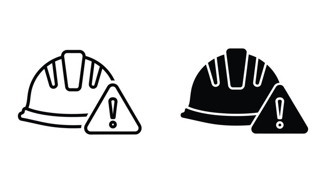 Hard Hat Warning Safety Construction Symbol