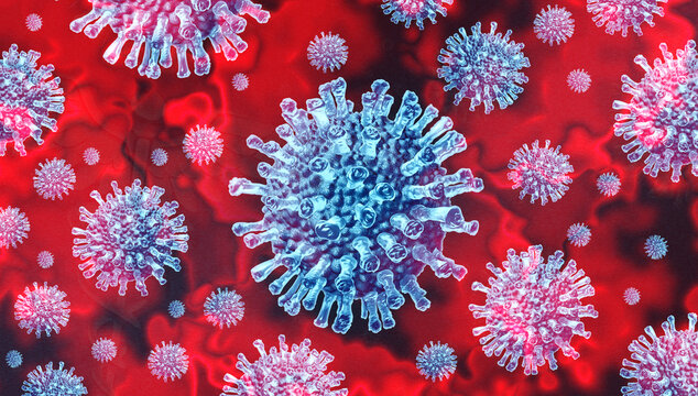varicella zoster virus as Shingles disease as a viral infection concept as a medical illustration of a human herpesvirus resulting in skin blisters hives and sores as a health symbol for a painful ras