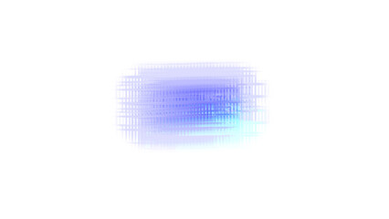 Vibrant blue pixelated gradient with soft white background