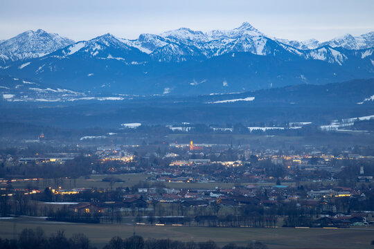 Panorama von Weilheim in Oberbayern