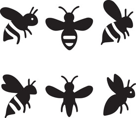 Fototapeta premium Bee.eps | Transparent Bee Silhouette EPS