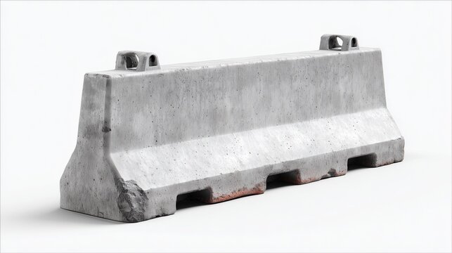 Concrete jersey barrier with lifting points