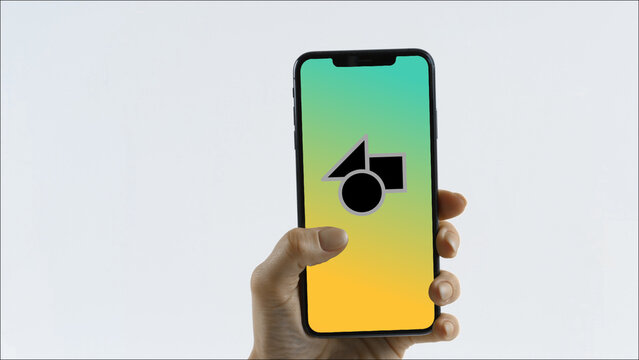 Mobile 27 Scroll Down Single &ndash; Modern Smartphone Screen Animation, Touch Swipe Scroll Tap Gestures, Vertical Mobile App Presentation and Digital Interface Display