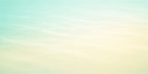 Blue sky with clouds over ocean and beach landscape