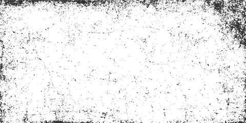 Fototapeta premium Abstract grunge background design featuring a dark vintage wall texture with ink splash effects and a dirty paper border frame providing copy space for your text