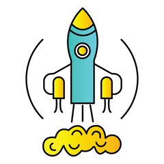 Fototapeta premium Corporate Startup Vector Icon For Venture Development