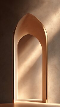 Elegant Archway Interior with Warm Light