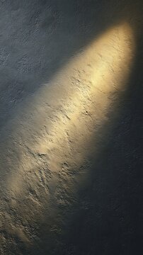 Dramatic Sunbeam Across Textured Wall