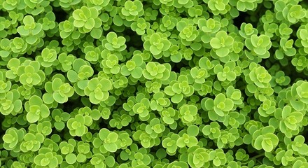 Fototapeta premium Vibrant green foliage of a lush plant or shrub