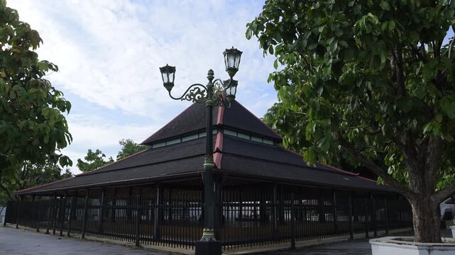 The Kemagangan Hall is a historic building in the center of the Kemagangan courtyard of the Yogyakarta Palace. It serves as a selection and training ground for prospective courtiers, particularly sold