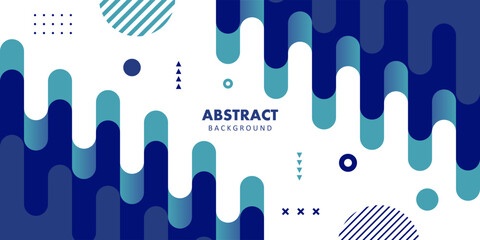 Abstract background. Banner template. colorful blue fluid. design for greeting card, poster, banner, social media post. Vector illustration © Ammarit