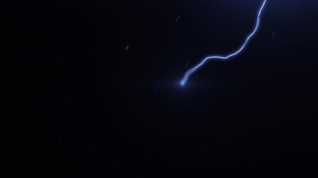 Electric Discharge in Dark Environment, High Voltage Arc, Plasma Effect, Scientific Experiment.