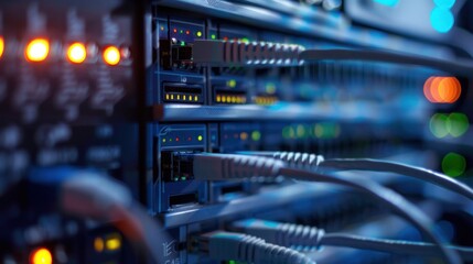 Obraz premium Network server equipment