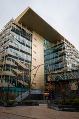 Dublin, Ireland - February 8 2026 "Cloudy afternoon at Dublin's most modern district"