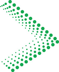 Vector green dot pattern background