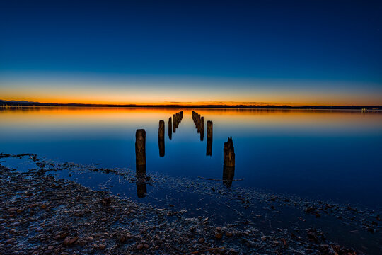 Sonnenuntergang am Starnberger See