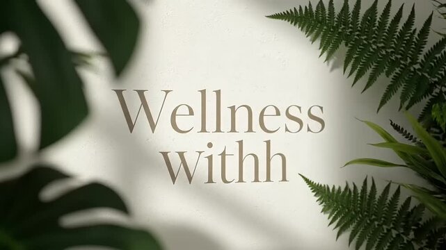 Wellness with Nature and Green Leaves Theme.