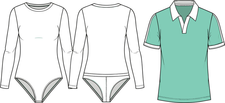 Technical fashion flat sketch of a unisex quarter zip sweatshirt mockup with ribbed cuffs and hem for clothing brand tech pack design.