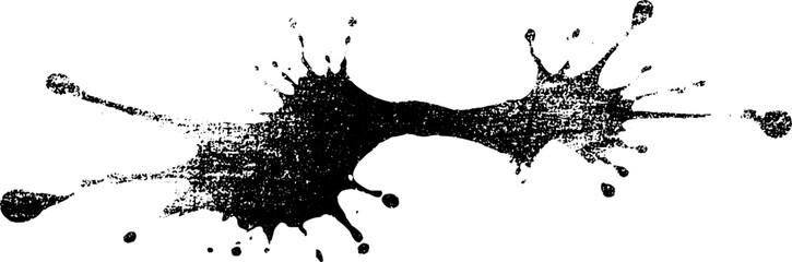 Naklejka premium High contrast spray paint splatter stencil for urban art and design