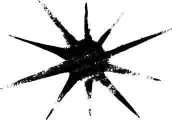 High contrast abstract star burst sparkle design for artistic creations