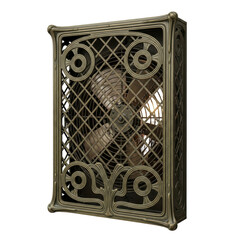 Ornate antique ventilation fan