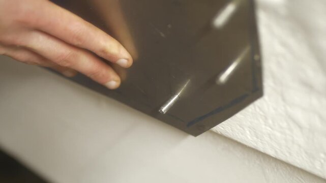 Securing bolt through stainless steel transom plate