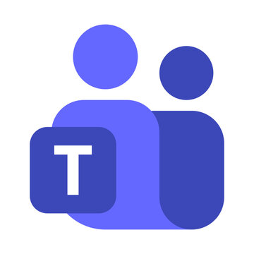 Microsoft teams new 2026 logo icon, updated Microsoft team logotype on transparent bg