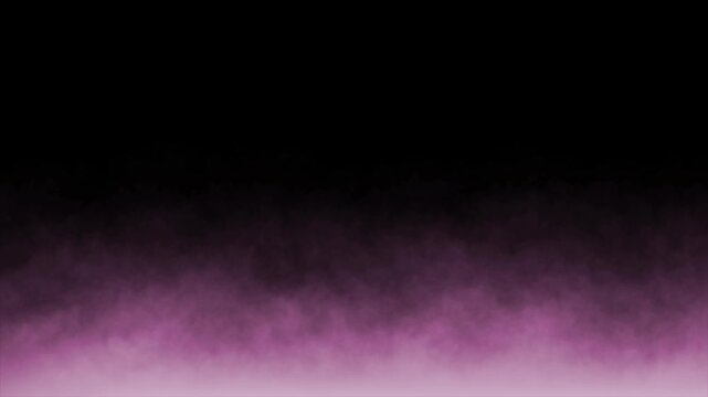 4K Animated Colored Smoke Effect on Black Background &ndash; Mystical Fog Loop. Abstract Video.